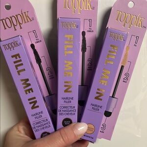 NWB TOPPIK HAIRLINE FILLER x3 -Hairline Filler - Black, Blonde and Brown
